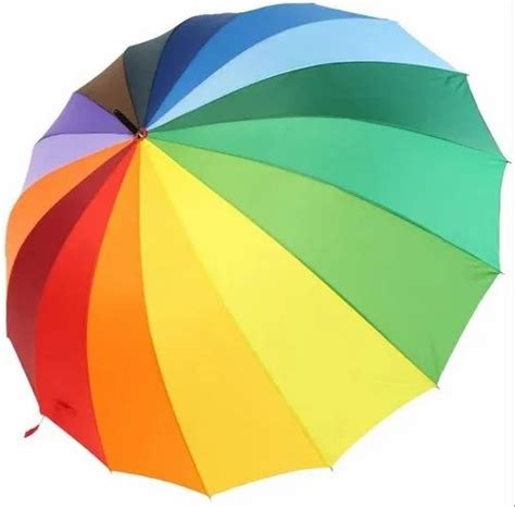 Automatic 2 Fold Rainbow Colored Umbrella 100cm At Rs 180 In Surat