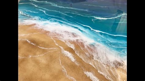 42 Epoxy Resin Art Beach Meets Ocean Beautiful Realistic Results Feel The Holiday Vibes