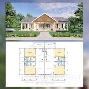 Lantana House Plan Square Feet Etsy House Construction Plan