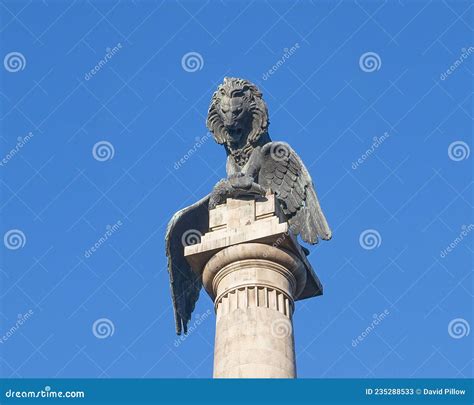 Lion Defeating Eagle Atop The Monument To The Heroes Of The Peninsular