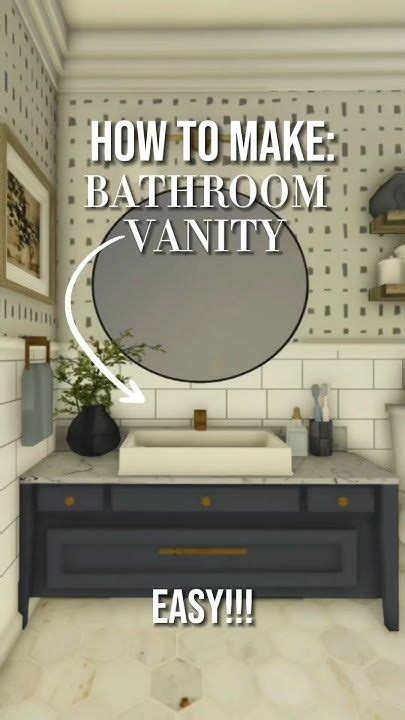 How To Make This Easy Bathroom Vanity In Bloxburg Bloxburg