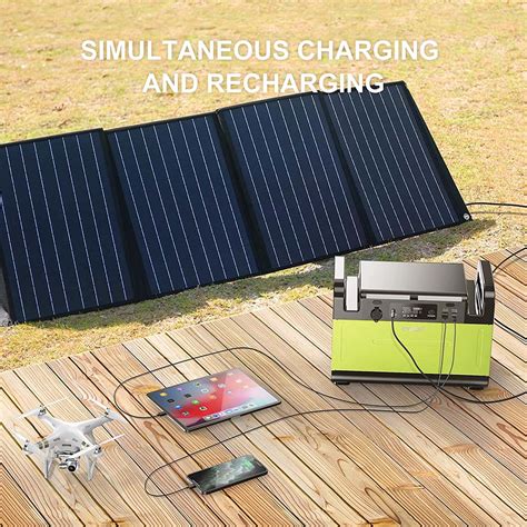 CTECHi GT1500 1500W 1210Wh Portable Power Station 120W Solar Panel