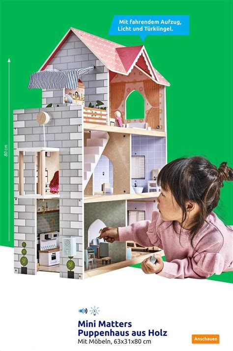 Mini Matters Puppenhaus Aus Holz Angebot Bei Action