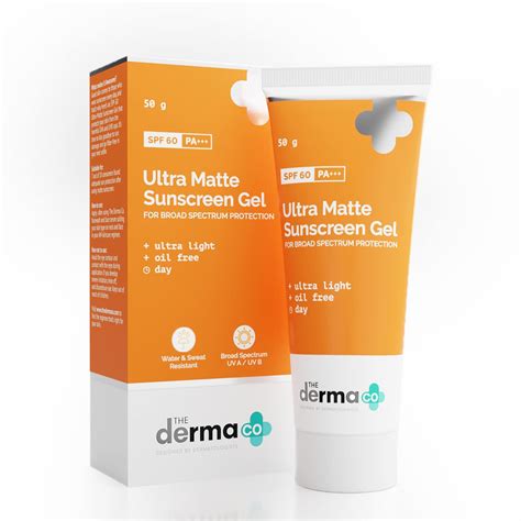 Amazon The Derma Co Ultra Matte Sunscreen Gel With Spf Pa