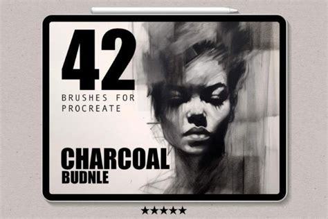 Charcoal Brushes For Procreate Graphic By EasyProcreate Creative Fabrica