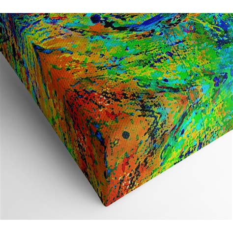 The Journey Green Canvas Print Wall Art