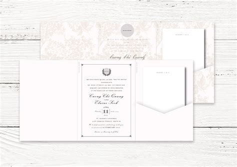 Tri-fold Wedding Invitation Cards on Behance