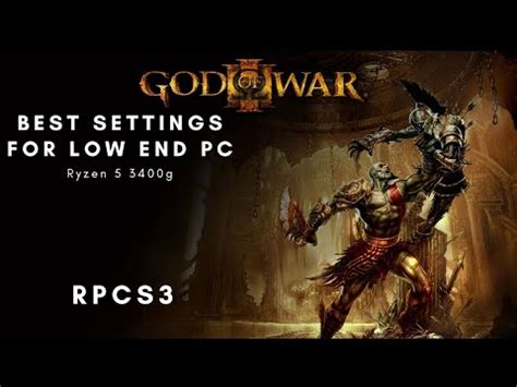 God Of War Rpcs Best Settings For Low End Pc Ryzen G