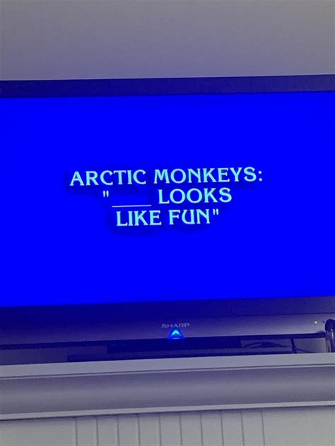 A question on Jeopardy tonight : r/arcticmonkeys