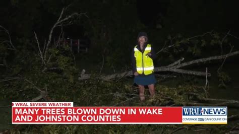 Storms Blow Down Trees Around Wake And Johnston Counties During Wral Weather Alert Day Youtube