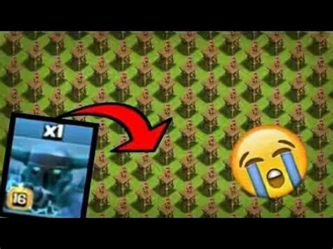 1 MAX LEVEL SUPER PEKKA VS 200 ARCHER TOWER BASE COC PRIVATE SERVER