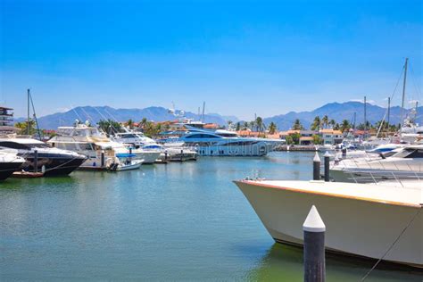 Puerto Vallarta, Mexico-22 April, 2018: Marina and Yacht Club Area in ...