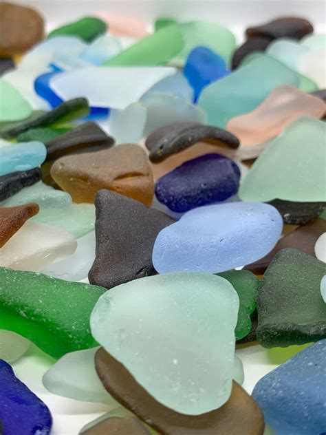 Large Sea Glass Authentic Sea Glass Real Tumbled Beach Glass Bulk 10 5 Florida Shells And More