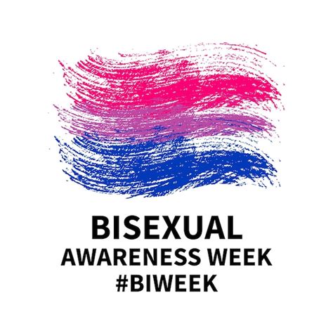 Premium Vector Bisexual Awareness Week Typography Poster Lgbt