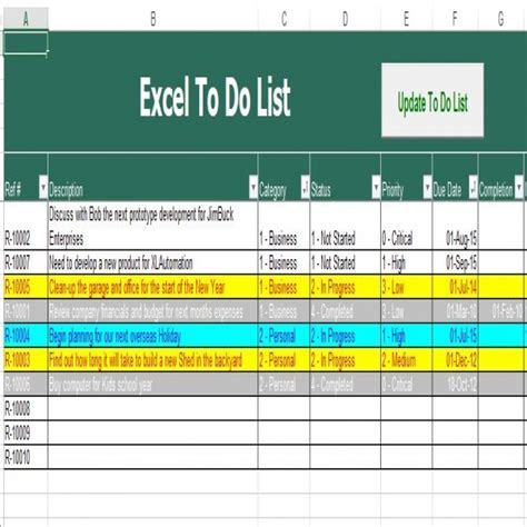 to do list excel | task list templates