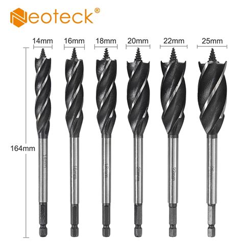 Neoteck 6 Pcs Vier Blade Vier Slots Power Boor Vij Grandado