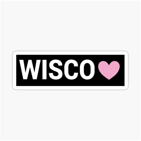 Wisco Sign Sticker For Sale By Emmybdesigns Redbubble