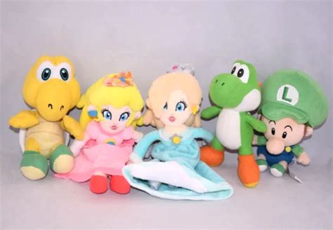 5X SUPER MARIO Soft Toys Yoshi Baby Luigi Rosalina Plush Nintendo