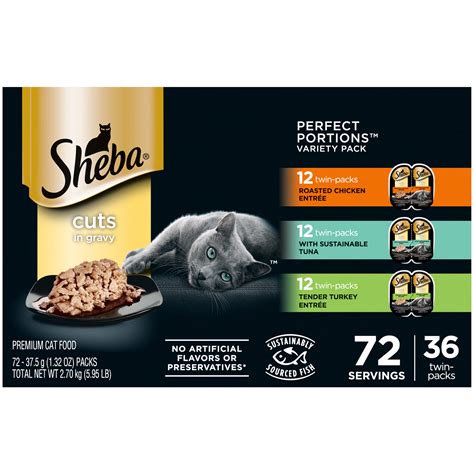 Buy SHEBA Wet Cat Food Cuts In Gravy Variety Pack With Sustainable