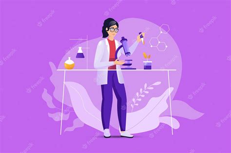 Premium Vector Science Laboratory Concept With People Scene Vector