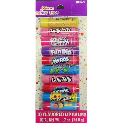 Candy Shop 10 Flavored Lip Balms