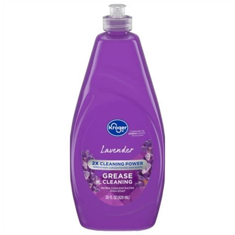 Kroger Ultra Concentrated Antibacterial Liquid Dish Soap Lavender