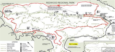 Redwood Regional Park Trail Map