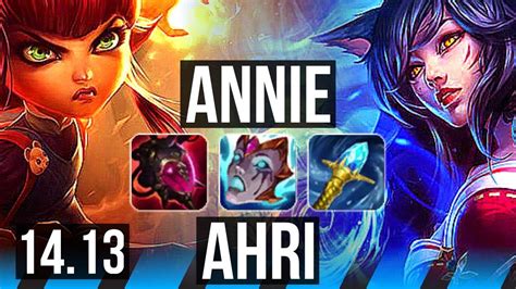 ANNIE Vs AHRI MID Rank 3 Annie EUNE Grandmaster 14 13 YouTube