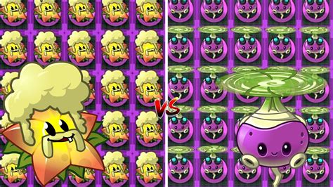 Plants Vs Zombies Starfruit Vs Rotobaga Max Level And Power Up In Pvz