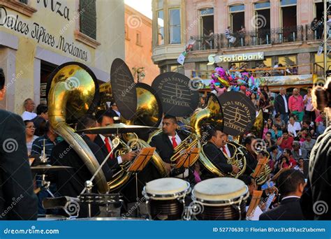 Mexican Big Band Playing At Festival Cultural Editorial Image Image