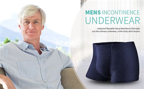 Cyeva Mens Incontinence Pants Reusable Incontinence Underwea Washable