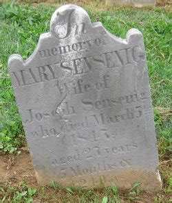 Mary Showalter Sensenig 1819 1847 Mémorial Find a Grave