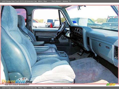 Blue Interior 1993 Dodge Ram Truck D250 Le Extended Cab Photo 15