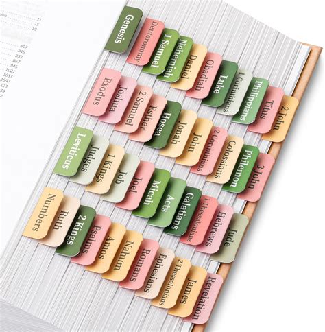 Amazon Mr Pen Bible Tabs Tabs Colorful Laminated Bible