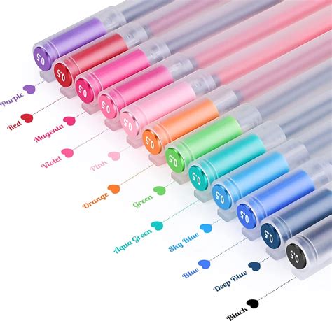 Colorful Pens Gel Pens Colored Pens Gel Ink Pen Ballpoint Pen For