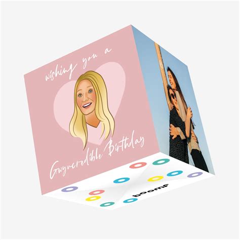 Gwyneth Paltrow Birthday Confetti-exploding Greetings Card – Boomf