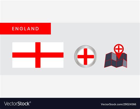 British flag is isolated in official colors Vector Image