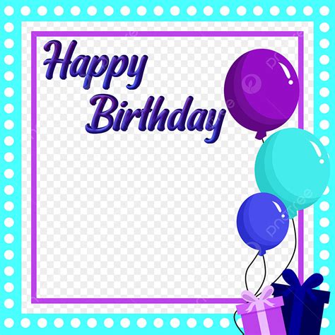 Happy Birthday 2 PNG Image, Happy Birthday Frame Design 2, Party ...