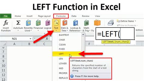 LEFT In Excel Formula Examples How To Use LEFT Function