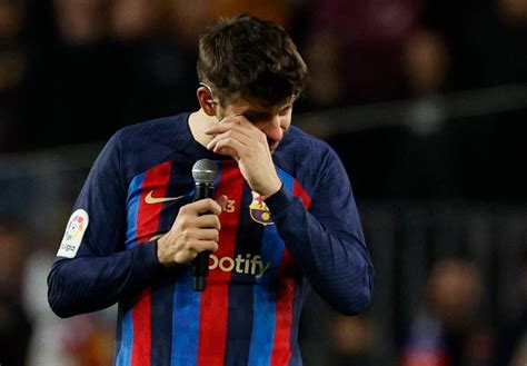 Gerard Pique Explains Decision To Retire In Emotional Speech To