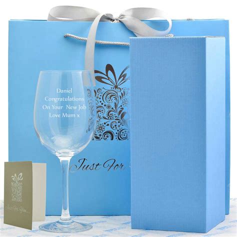 Personalised Wine Glass Personalise A Wine Glass With Any Message Or Logo