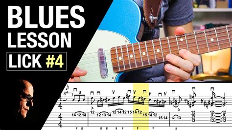 Blues Guitar Lesson Lick Incl Tabs Jam Track Fender