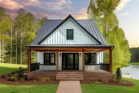 Bed Adu Modern Farmhouse With Vaulted Living Room Sq Ft