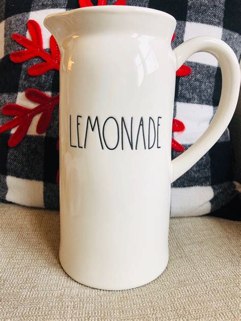 Rae Dunn Lemonade Pitcher On Mercari Lemonade Pitcher Lemonade Rae Dunn