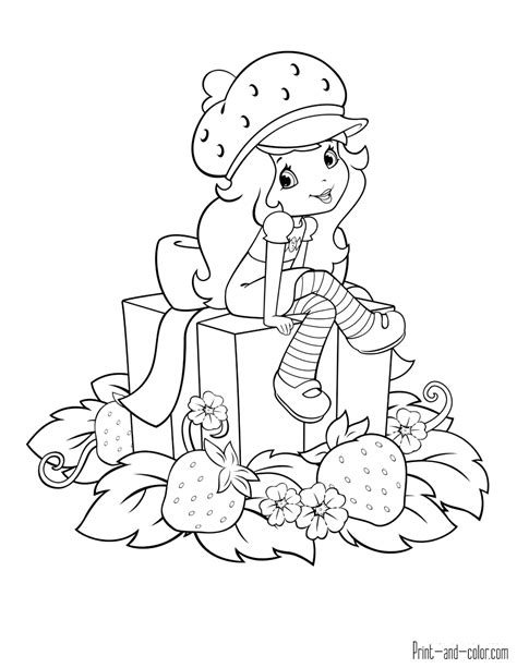 strawberry shortcake coloring page png strawberry shortcake ready for ...