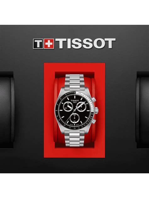 Tissot Herrenuhr Pr Chronograph Edelstahl Schwarz T