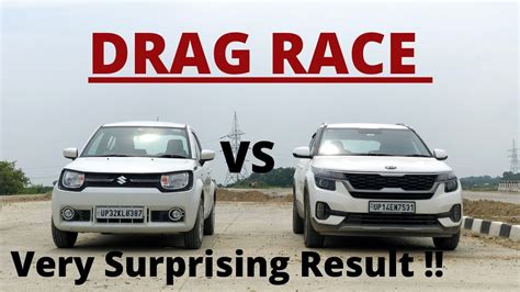 Drag Race Kia Seltos Hte D Vs Suzuki Ignis Seltos Vs Ignis Drag