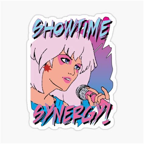 Jem And The Holograms Band Cartoon Showtime Synergy Misfits 80s Party Mask Sticker For Sale