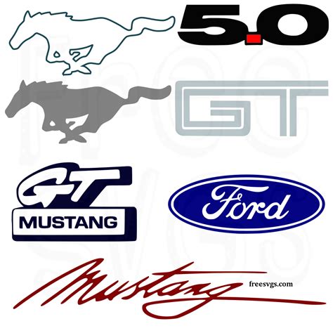 Free Mustang Logo Svg Set Artofit