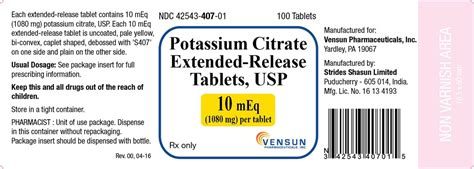 Potassium Citrate Fda Prescribing Information Side Effects And Uses